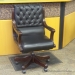 Vintage Black Leather Executive Task Chair